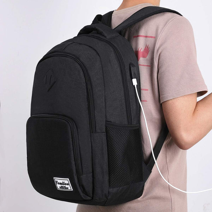 YAMTION Rucksack Herren und Damen,Gross 17.3 Zoll Schultasche Schulranze Schulrucksack Jungen Teenag