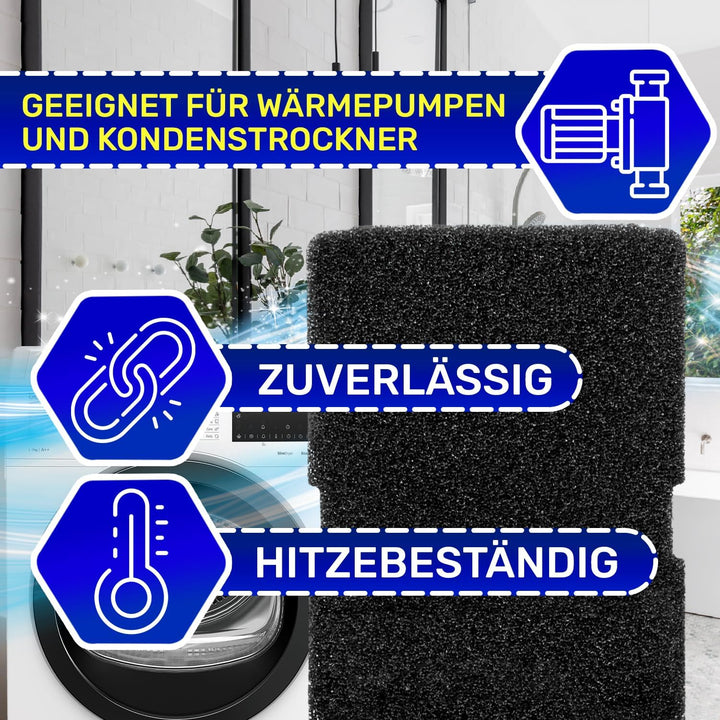 12 Stück Trockner Filter 240 x 155 x 10 mm mit dem Originalcode 2964840100 2964840200 für Beko für G