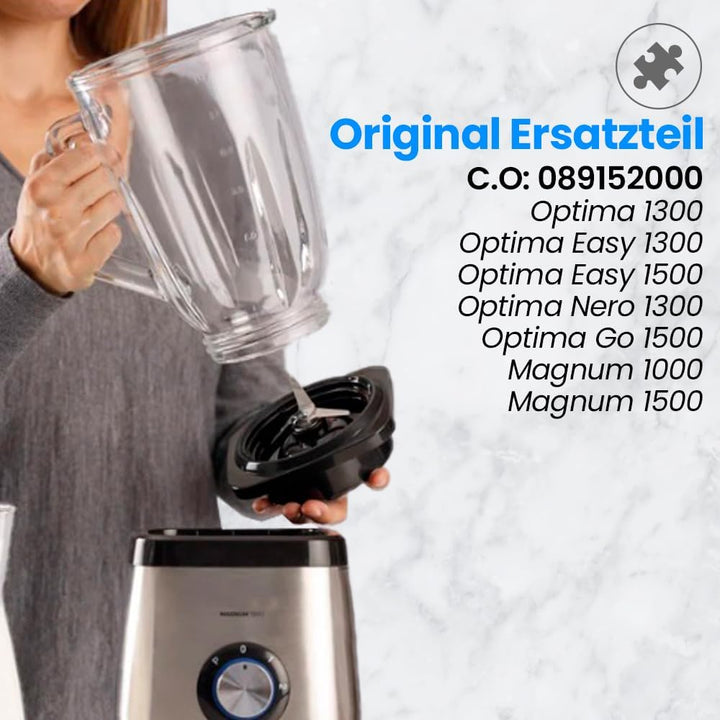 Anakel Home Ersatz-Mixbecher Taurus 089152000, kompatibel mit Magnum 1000 und Optima 1300 | Glas-Mix