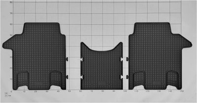 Passgenaue Gummifussmatten passend für VW T7 Multivan ab 2022 | 2 Reihe Zweite Reihe VW T7 Multivan,