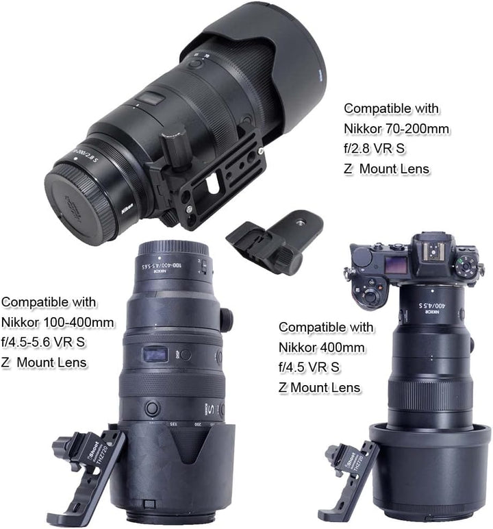 Objektiv-Kragenständer, Ersatzfuss-Stativ, Ringbasis, kompatibel mit Nikon Nikkor 400 mm f/4.5 VR S