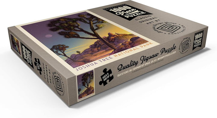 Joshua Tree National Park: Into The Evening, Vintage Poster - Premium 1000 Teile Puzzle - MyPuzzle S