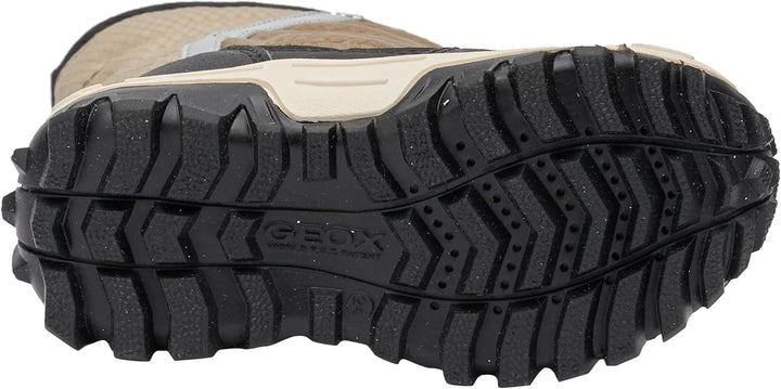 Geox Jungen J Himalaya Boy B ABX Stiefel 24 EU Beige Black, 24 EU Beige Black
