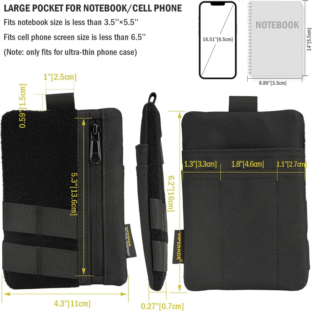 VIPERADE VE27 EDC Organizer Klein EDC Pocket Pouch mit 4 Taschen,Klein Werkzeugtasche EDC Taschen Or