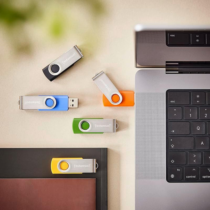 Intenso Basic Line USB 2.0 Stick Set – 20x 4GB High Speed Speichersticks, Mehrfarbig mit Beschriftun