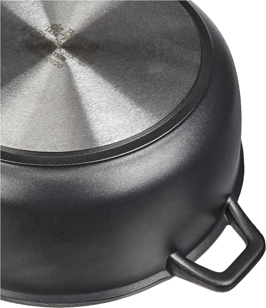 De Buyer Bratentopf, Edelstahl, Silber, 28 cm