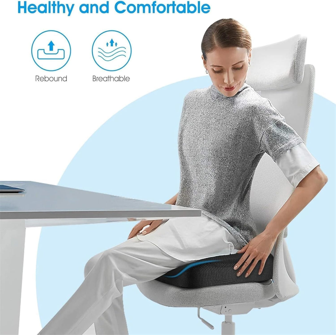 Feagar Sitzkissen, Orthopädisches Sitzkissen aus Memory Foam, Ergonomisches Sitzkissen für Bürostuhl