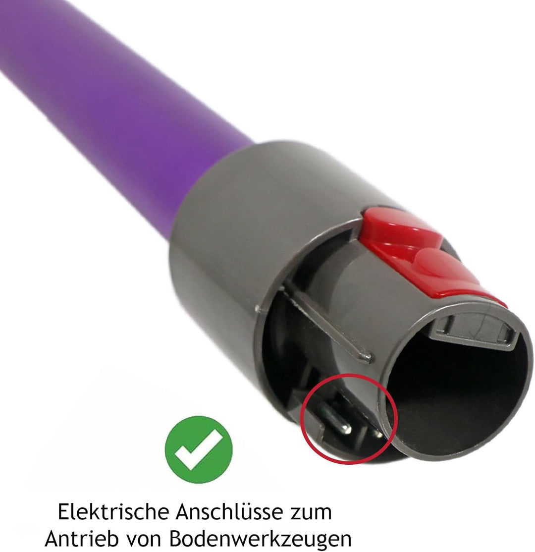 SPARES2GO Verlängerungsstange, Rohr, kompatibel mit Dyson V10 SV12 Staubsauger (lila)