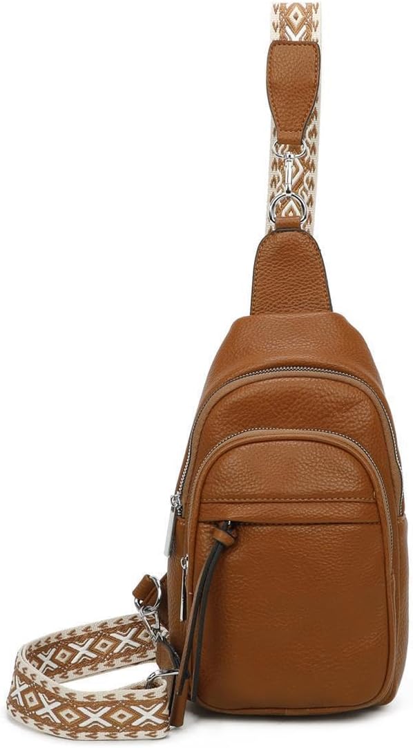 OBC Damen Bodybag Sling Tasche Rucksack Gürteltasche Crossbag Crossover Schultertasche Crossbody Bru