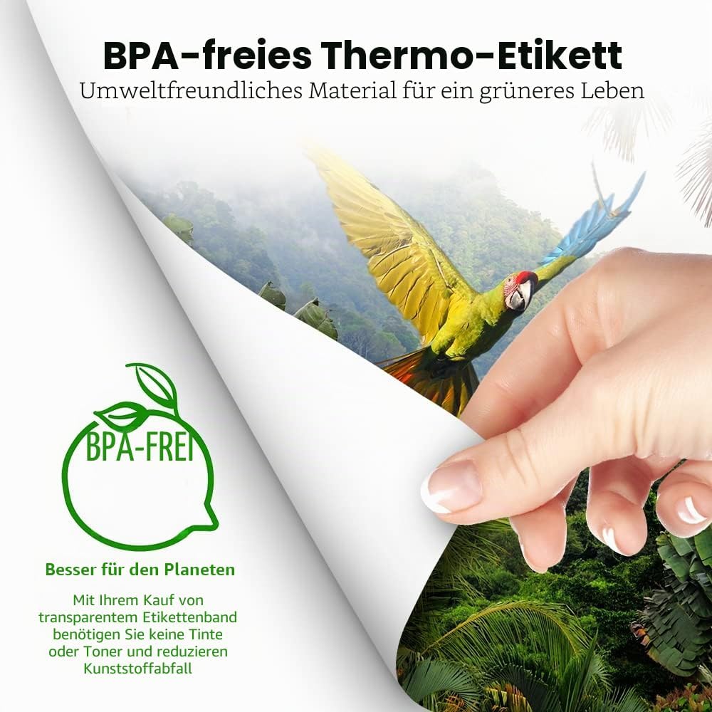 Phomemo M08F A4 Falten Thermopapier Kompatibel für Phomemo M08F, Brother PJ762/PJ763MFi, HPRT MT800/