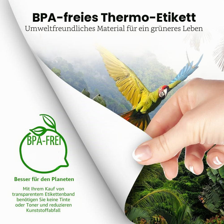 Phomemo M08F A4 Falten Thermopapier Kompatibel für Phomemo M08F, Brother PJ762/PJ763MFi, HPRT MT800/