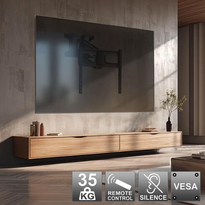 Maclean Elektrisch Höhenverstellbare TV Wandhalterung mit Fernbedienung Zur Montage über dem Kamin 3