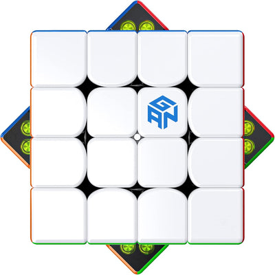 GAN 460 M Speedcube, 4x4 magnetischer Meister Würfel Gans 460M Puzzle Spielzeug(Stickerlos), 4x4