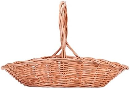 Geschenkkorb aus Weide, weidener Geschenkkorb, oval, naturfarbiger Weidenkorb, Geschenkkorb mit eine