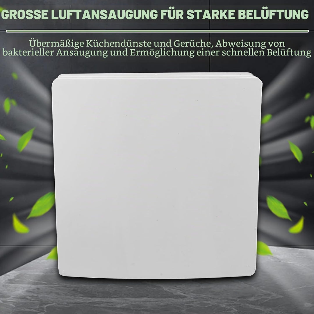BAIFULAI Badlüfter Ø100mm, Abluftventilator mit Rückstauklappe, Rohrventilator, Badezimmerlüfter Bad
