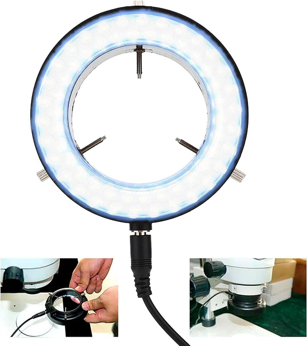 Ringlicht-Stereomikroskop-Lampe LED-Mikroskop-Lampenquelle Illuminator für Schmuckreparatur, für Lab