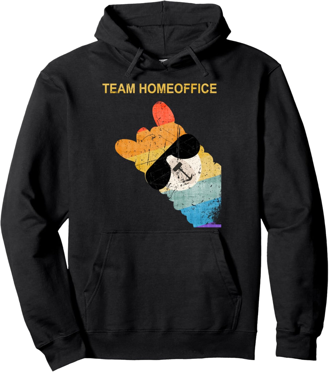 Homeoffice Team Home Office Lustiges Lama Alpaka Geschenk Pullover Hoodie