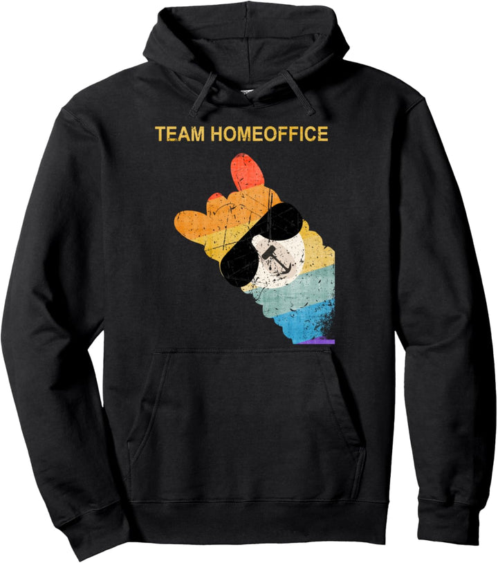 Homeoffice Team Home Office Lustiges Lama Alpaka Geschenk Pullover Hoodie
