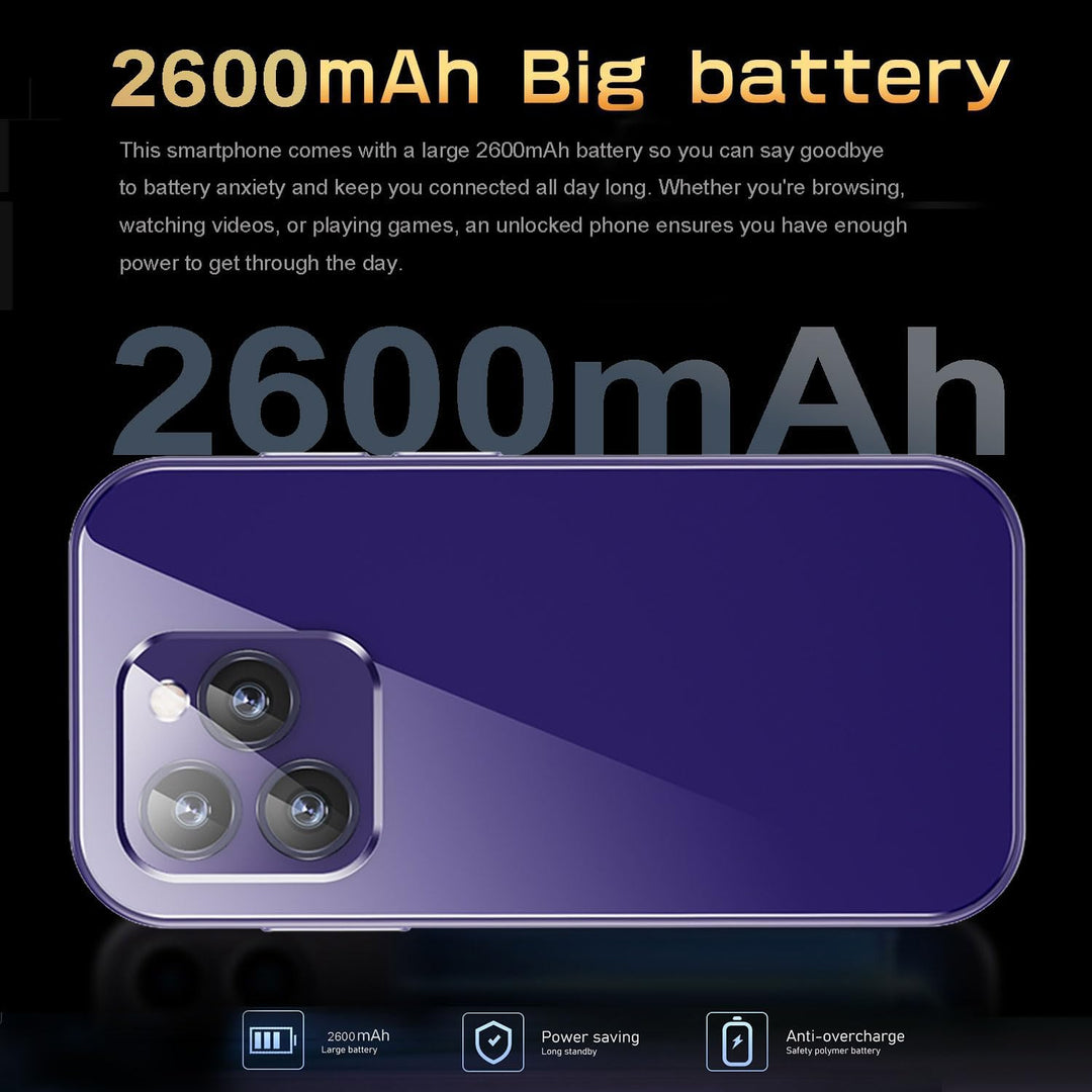 Hipipoo Mini Smartphone, 4G kleines Telefon 3.0 Zoll, Dual SIM Karten, 2600mAh Batterie, 2MP+5MP Dua