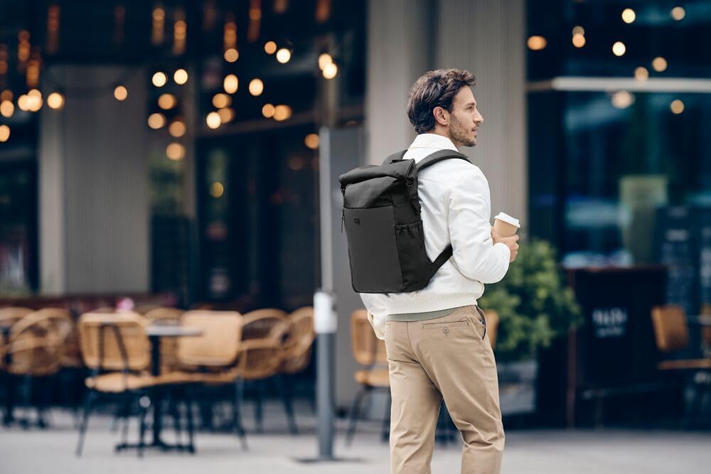 WENGER UrbanOne Roll-Top Backpack, Laptop-Rucksack mit Rollverschluss, Notebook bis 15,6 Zoll, 25 l,