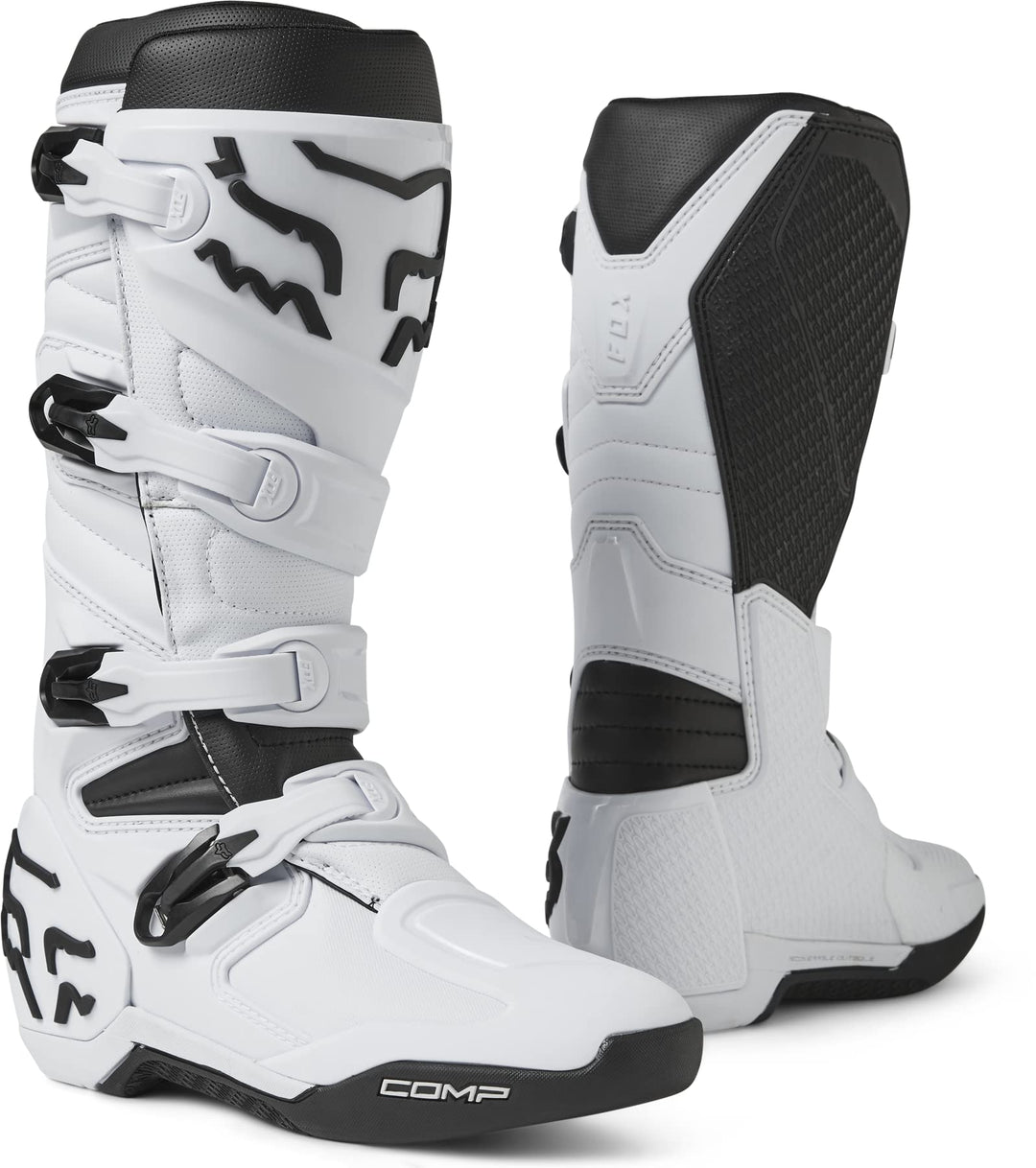 Fox Racing Herren Comp BootStiefel 46 EU Weiss Opulenter Garten, 46 EU Weiss Opulenter Garten