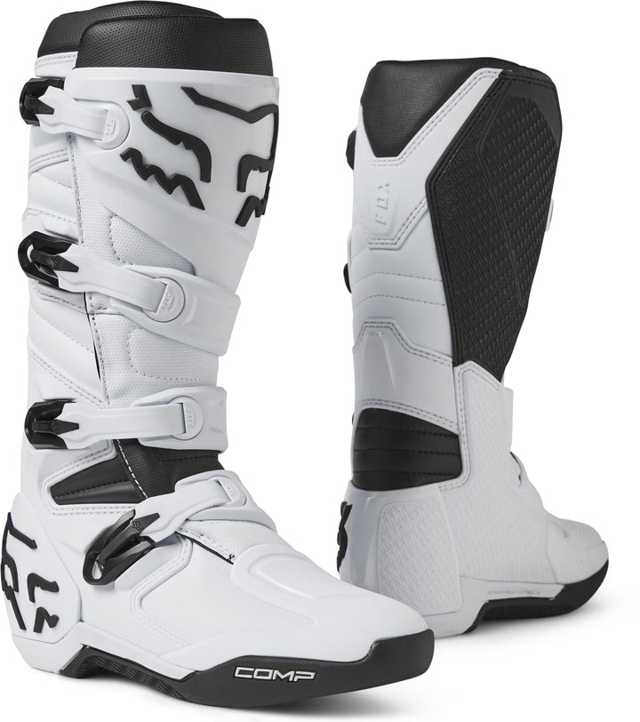Fox Racing Herren Comp BootStiefel 46 EU Weiss Opulenter Garten, 46 EU Weiss Opulenter Garten