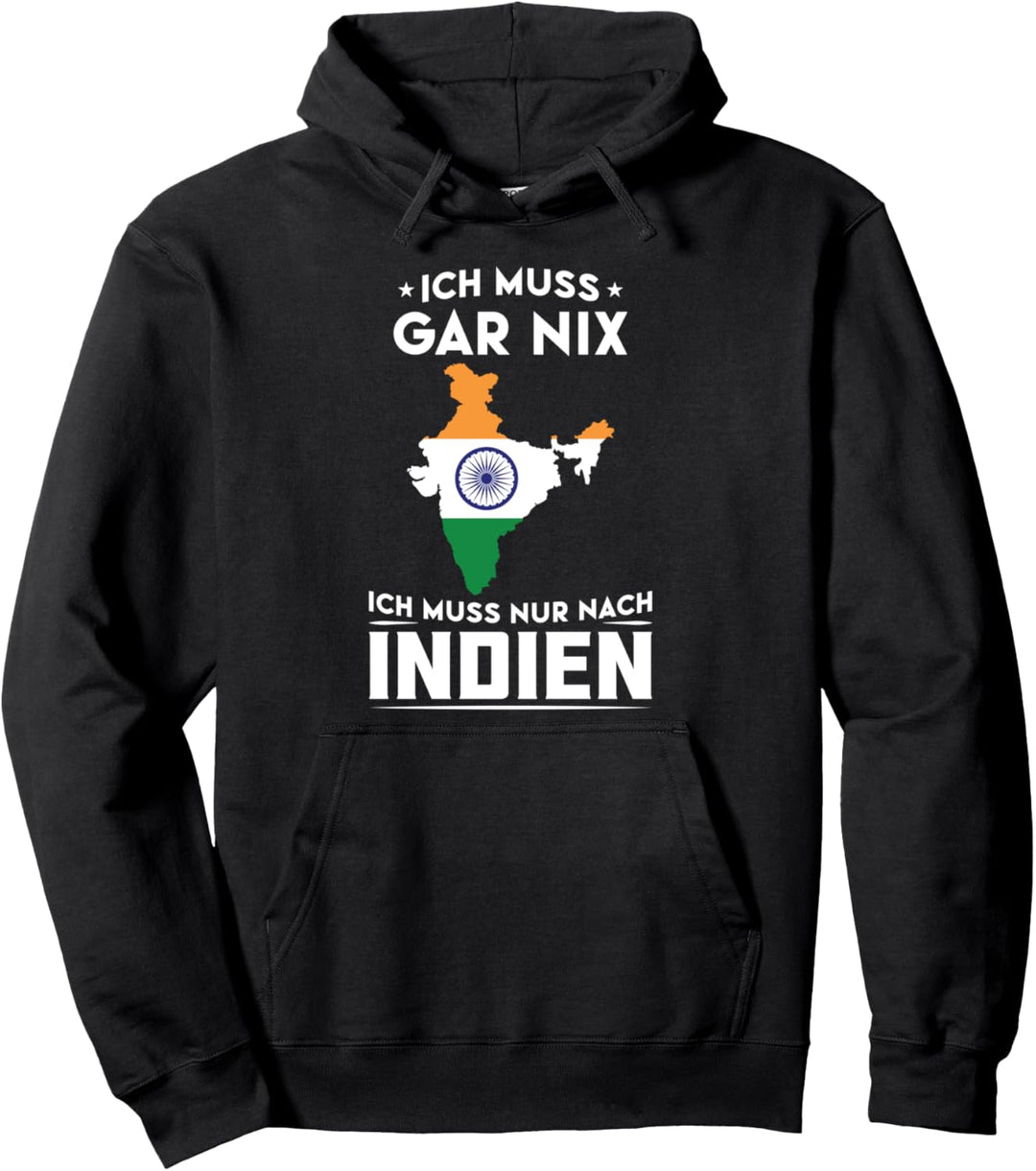 Indien Flagge Reise Geschenk Pullover Hoodie