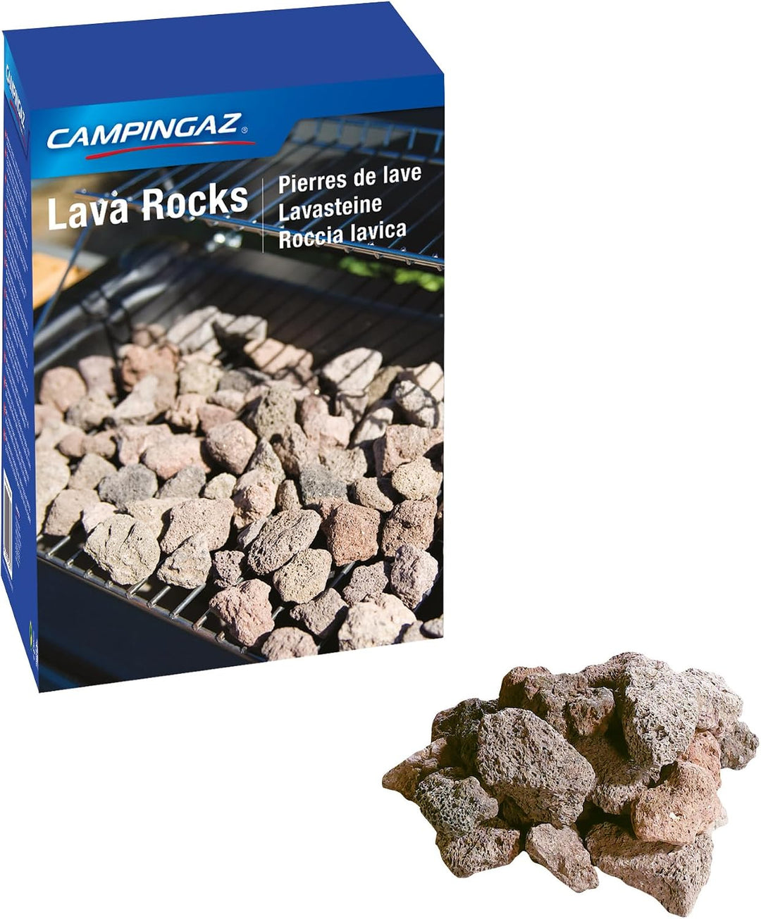 Campingaz Original Lavasteine, für Lavasteingrillgeräte, Steine zum Grillen, Grillsteine (Packung mi