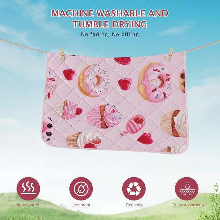 IEUUMLER 1 Stück Welpenunterlagen Waschbar, weich Hunde PIPI matten, Schnell Absorbierend Puppy Pads