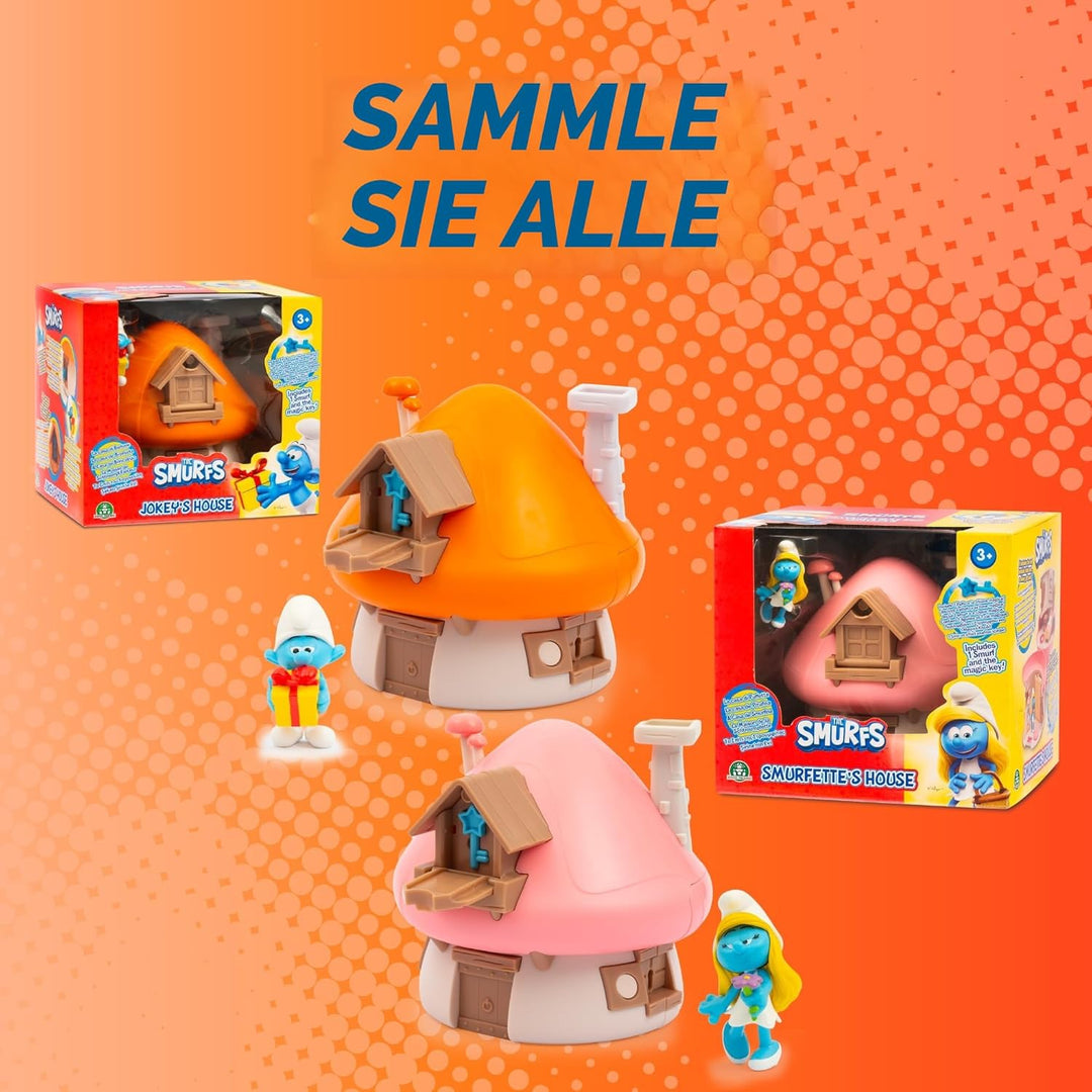 Die Schlümpfe, magisches Haus, das Sich öffnet, mit 1 Figur 5,5 cm und Zubehör, Stchlümpfe mit Stchl