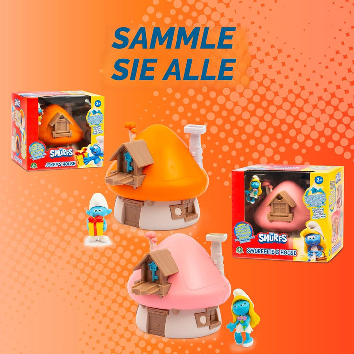 Die Schlümpfe, magisches Haus, das Sich öffnet, mit 1 Figur 5,5 cm und Zubehör, Stchlümpfe mit Stchl