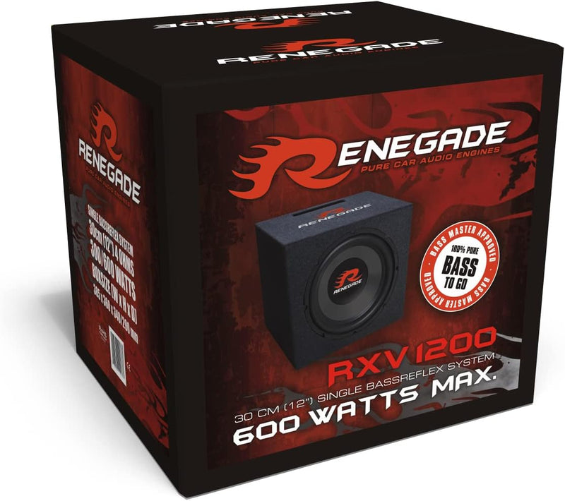 Renegade RXV1200-30cm Gehäuse-Subwoofer