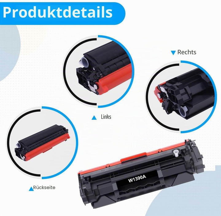 2er-Pack Mit Chip 139A W1390A Toner Kompatibel für HP 139A 139X W1390A W1390X LaserJet Pro 3002dw 30