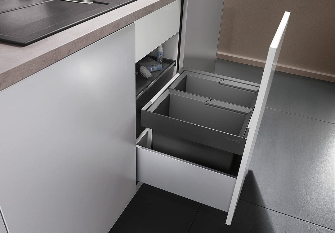 BLANCO FLEXON II low 50/2 | Abfall Müllsystem | für 50 cm breite Unterschränke | System zum Einbau i