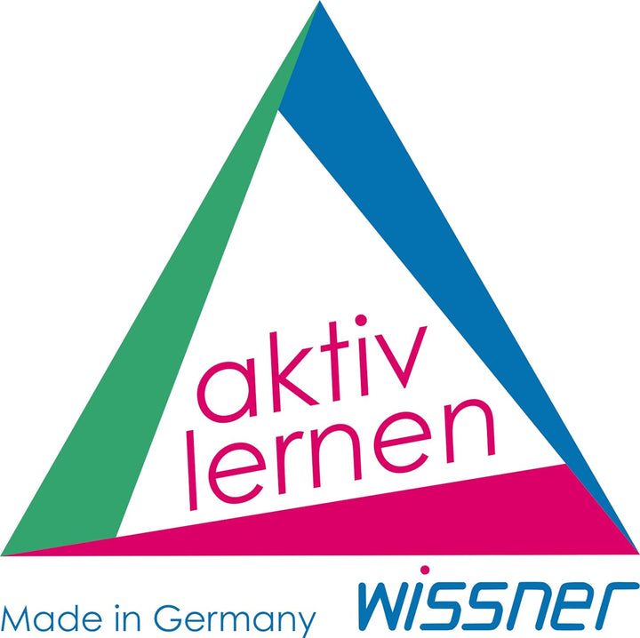 WISSNER 070120.000 aktiv Lernen-Tafelwaage mit 2 Literboxen und Gewichtswürfel-RE-Wood, Mehrfarbig