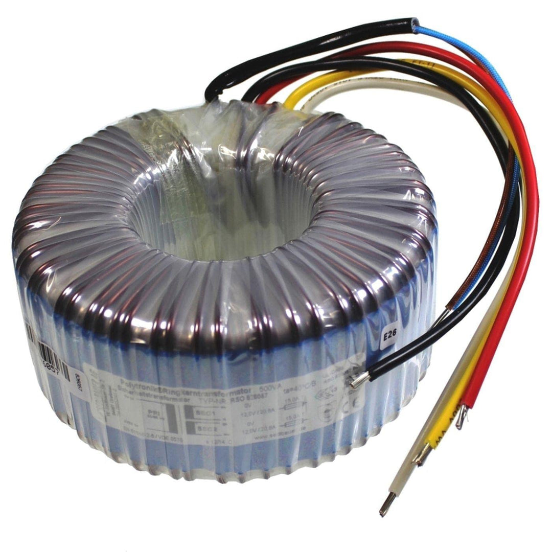 Sedlbauer Ringkerntrafo Transformator 500VA 2x12V für Audio, Industrie, Halogen und Schienensysteme