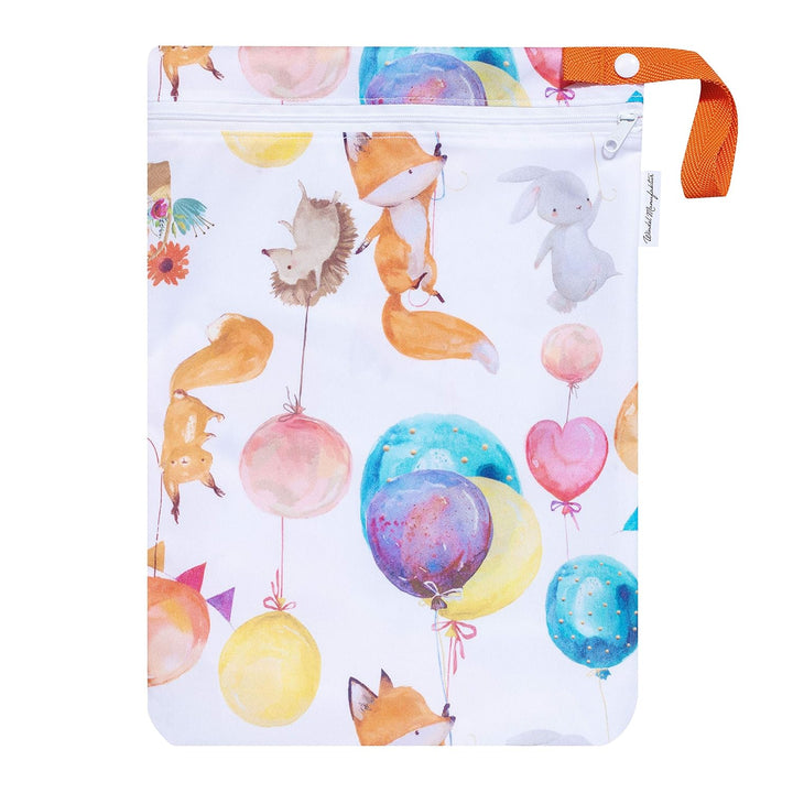 Wetbag, atmungsaktive und wasserabweisende Nasstasche - Made in Germany (klein, Ballonparty) S (1er