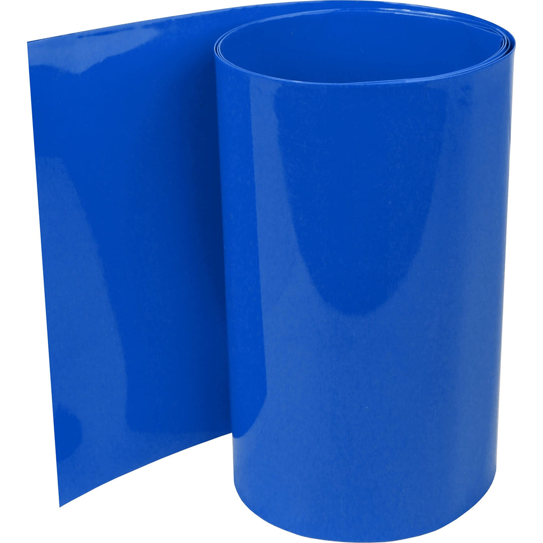 ISOLATECH PVC Schrumpfschlauch Meterware dunkelblau ohne Kleber Flachmass 200mm (Ø127,3mm) 10 Meter