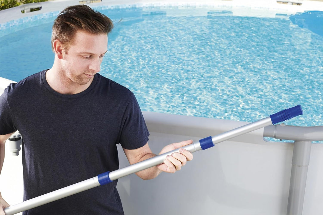 Bestway Flowclear Teleskop-Haltestiel für Flowclear Poolreinigungs-Accessoires, ab 18 Jahren, Enthäl