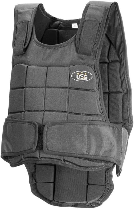 USG Rückenschutz Precto Flexi 2.0", Rückenprotektor, Erwachsene, Kinder, mit Klettverschluss, schwar