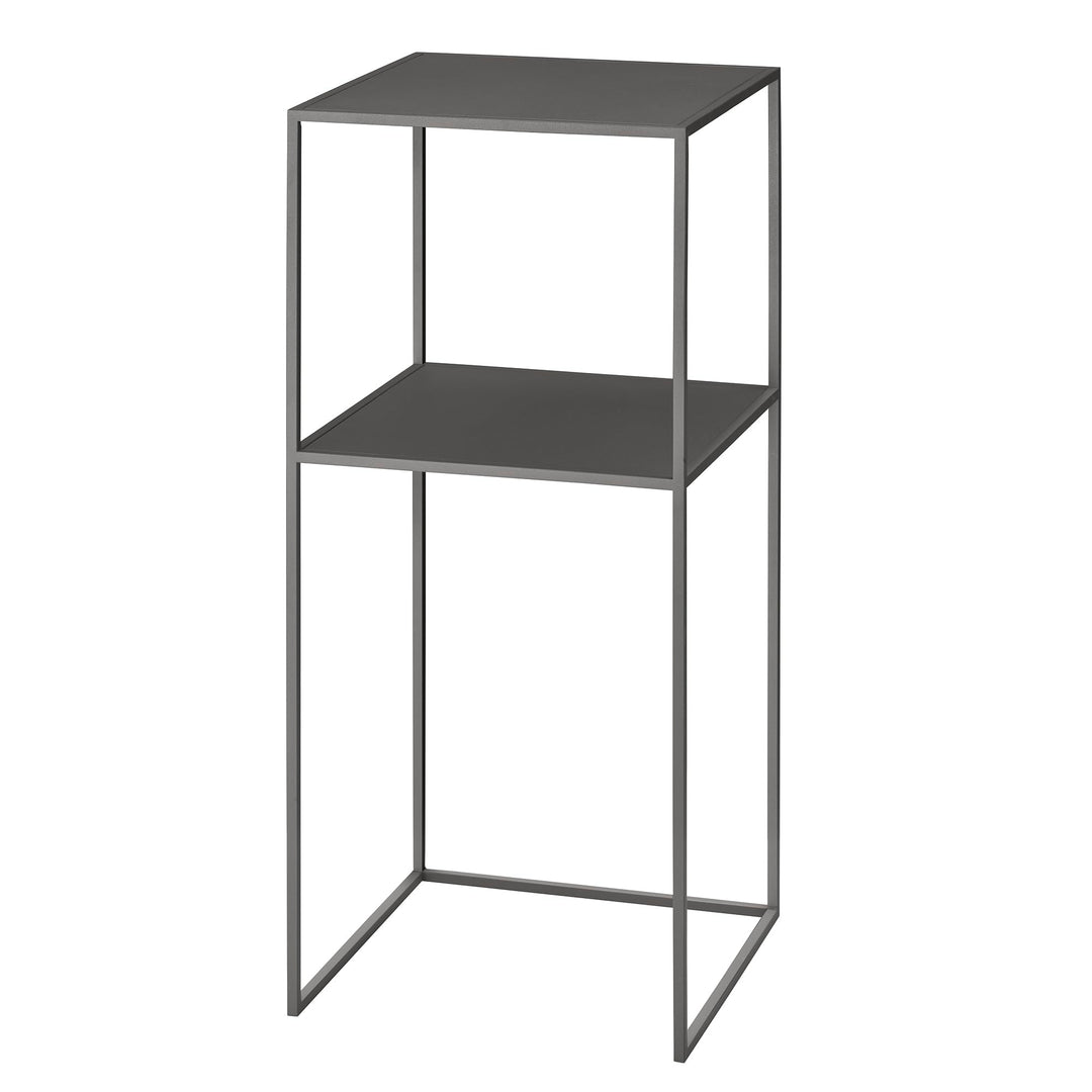 Blomus Fera Decorative Stand, Steel Grey, Flower Stand, Grey, 35 L x 35 W x 80 H cm, Steel Plant Sta