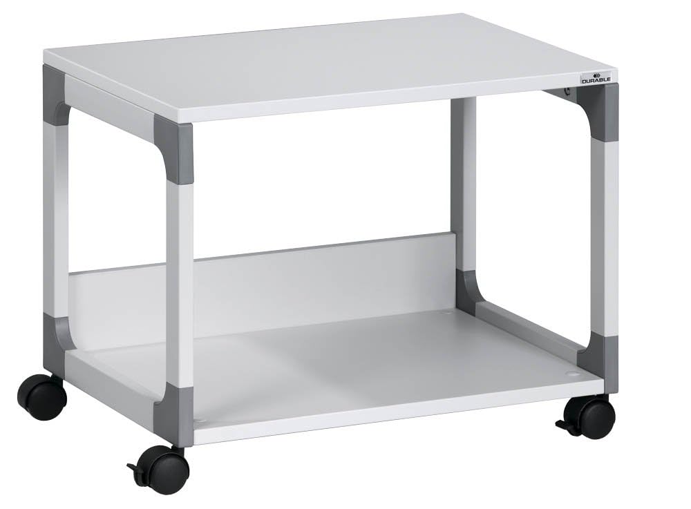 Durable System Multi Trolley 48, grau, glasfaserverstärkte Ecken, Kippschutz - 600 x 477 x 432 mm, 3