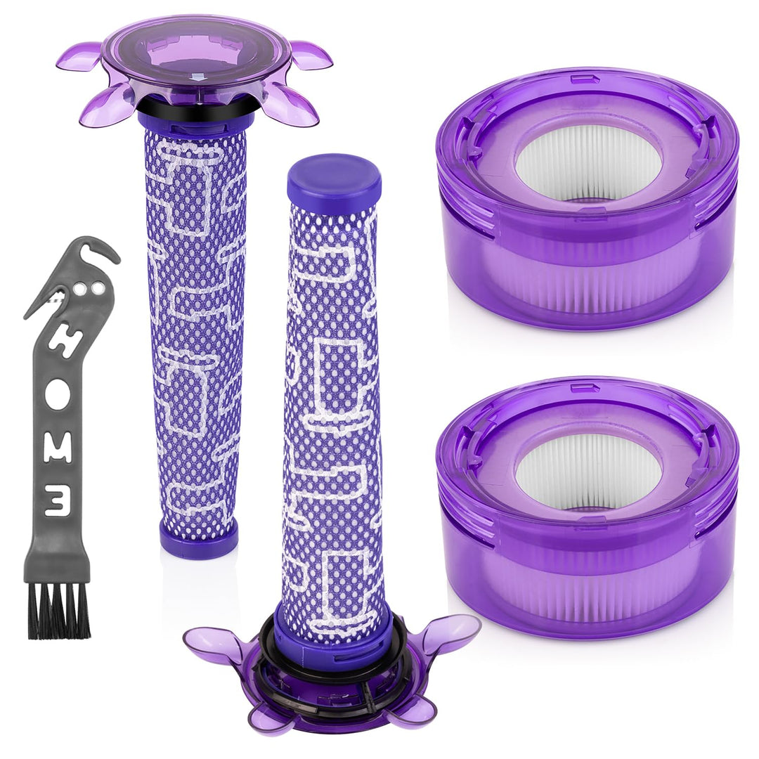 Upgrade V8 Staubsauger Filter Ersatz Kit für Dyson V7 V8 Akku-Staubsauger Tier Extra SV25 SV37, 2Stü