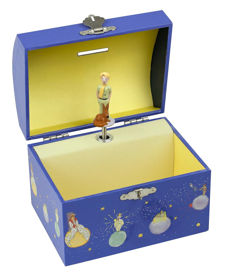 Trousselier T83230 - Der kleine Prinz Saint Exupery - Vorhängeschloss Spardose & Musikschmuckdose -