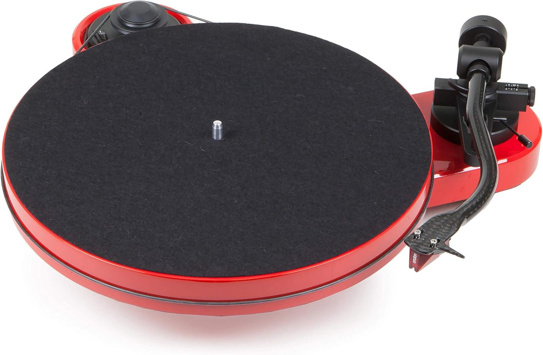 Pro-Ject RPM 1 Carbon Plattenspieler mit Riemenantrieb (inkl. Ortofon 2M Red, Rot) inkl. Ortofon 2M