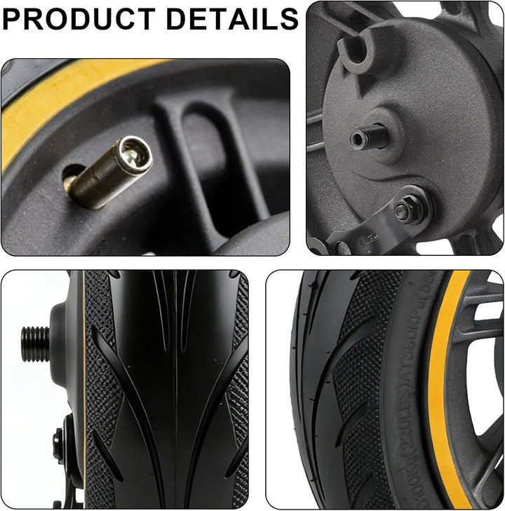 Elektroroller Vorderrad Für Ninebot Max G30, 60/70-6.5 Vakuumreifen Mit Trommelbremse, 10 Zoll Scoot