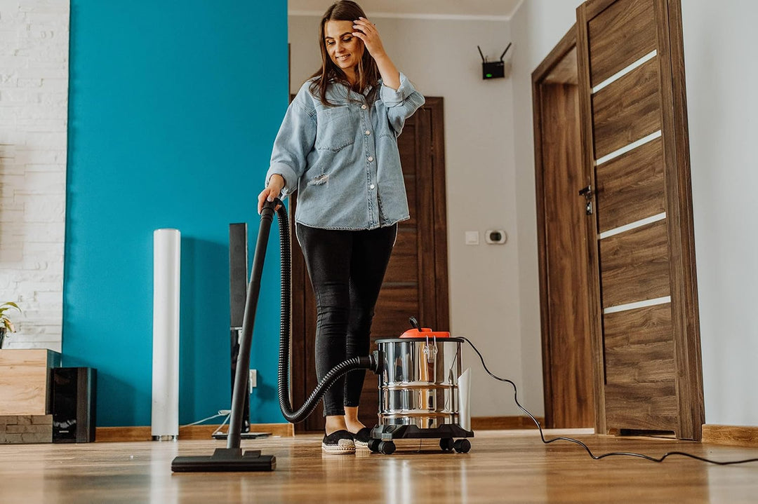 Lehmann Haddo Industriestaubsauger 2000W | Aschesauger für Kamin mit Doppelfilteranlage | Kaminsauge