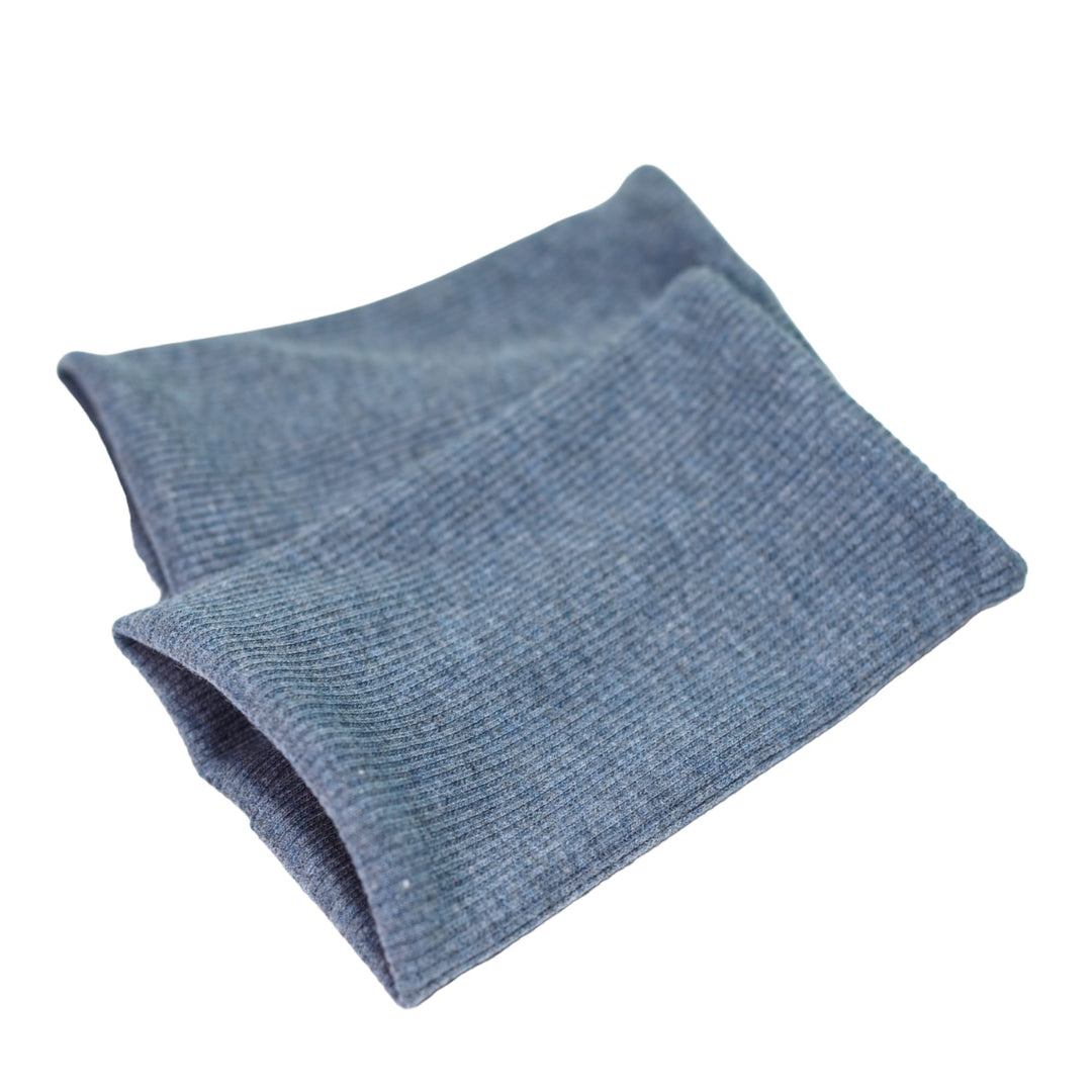 Leichte Pulswärmer aus Baumwoll-Jersey aus 2 Lagen Stoff, Nähwerkstatt Jeansblau, Jeansblau