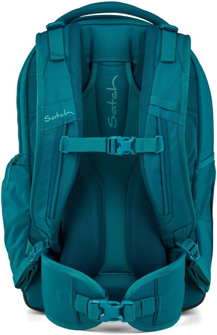 Satch Match Schulrucksack Set 3tlg. inkl. Schlamperbox und Sporttasche Deep Petrol, Deep Petrol