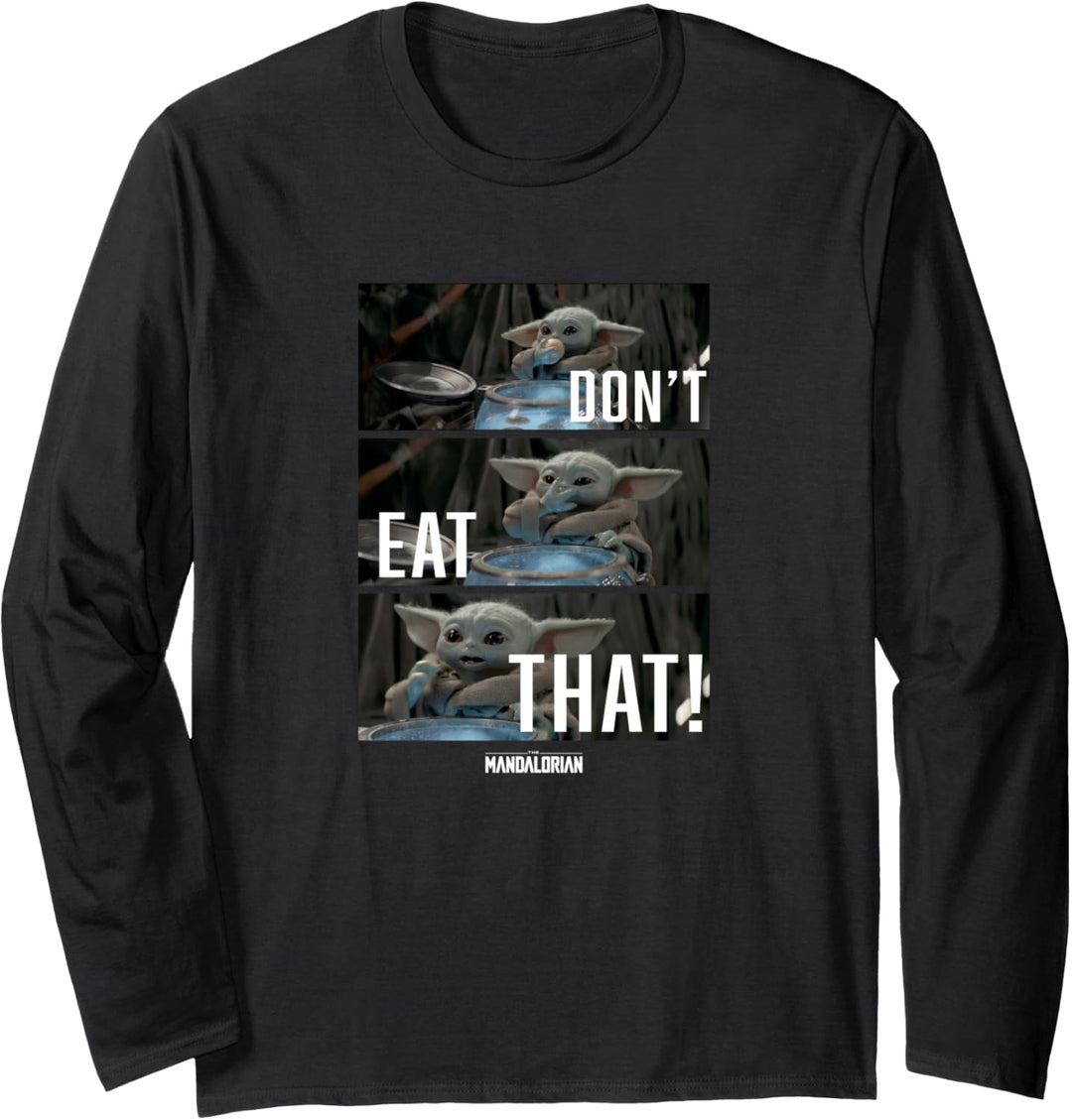 Star Wars: The Mandalorian Grogu Don't Eat That Panels Langarmshirt